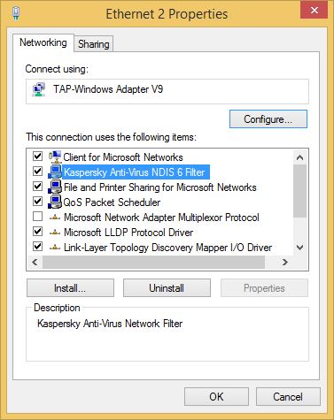 Kaspersky Anti-Virus NDIS 6 Filter