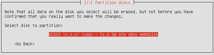 ubuntu disk confirm