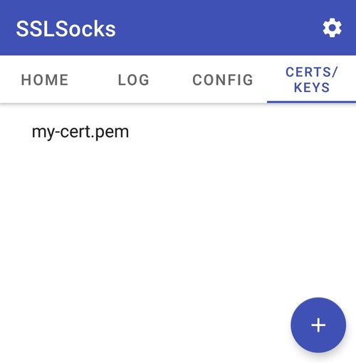 sslsocks certs keys