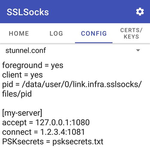 sslsocks config